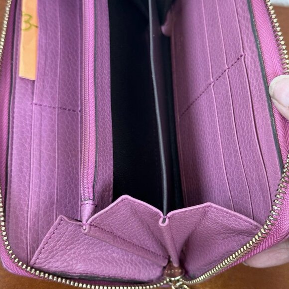 Gucci Long Wallet Zippy W/Bamboo Tassel HOT PINK - Picture 6 of 9